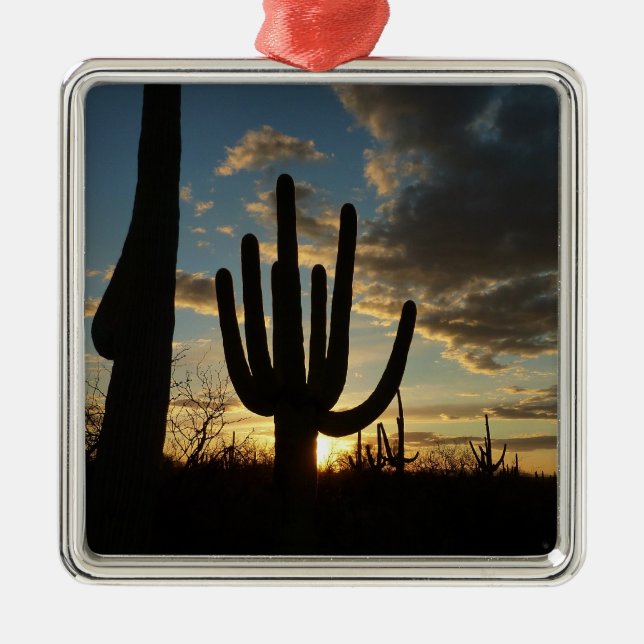 Ornement En Métal Saguaro Sunset II Arizona (Devant)