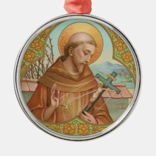 Ornement En Métal Saint François d'Assise (BK 002)