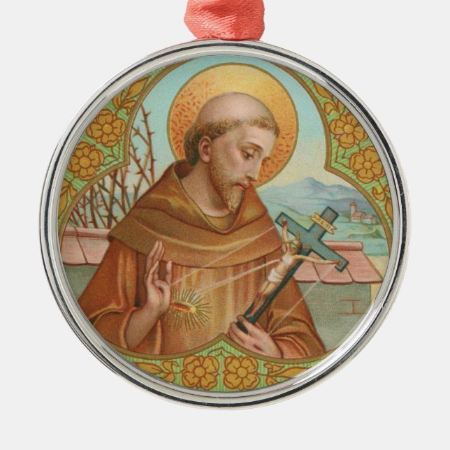 Ornement En Métal Saint François d'Assise (BK 002) (Devant)