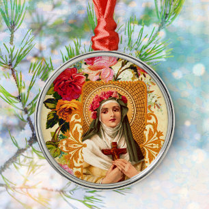 Ornement En Métal Saint Rose de l'ornement de Lima