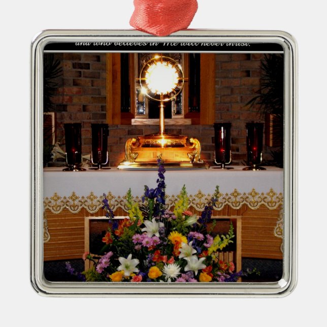 Ornement En Métal Sainte Communion eucharistique (Devant)