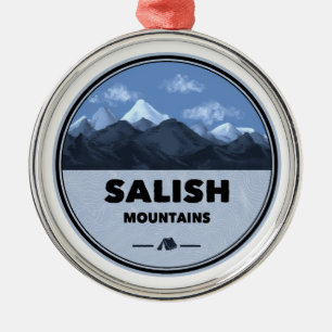 Ornement En Métal Salish Mountains Montana Camping