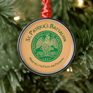 Ornement En Métal San Patricios Saint Patrick Battalion