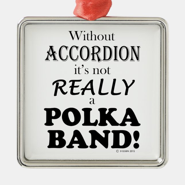Ornement En Métal Sans Accordion - Polka Band (Devant)