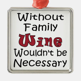 Ornement En Métal Sans Vin de famille
