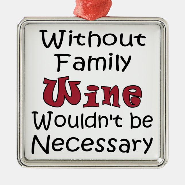 Ornement En Métal Sans Vin de famille (Devant)