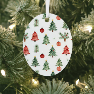 Ornement En Métal Sapins de Noël et boules