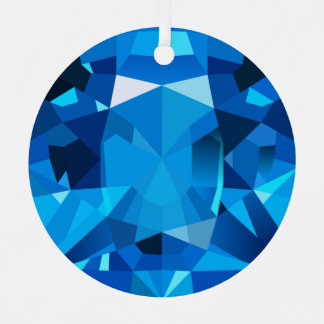 Ornement En Métal Sapphire Ornament