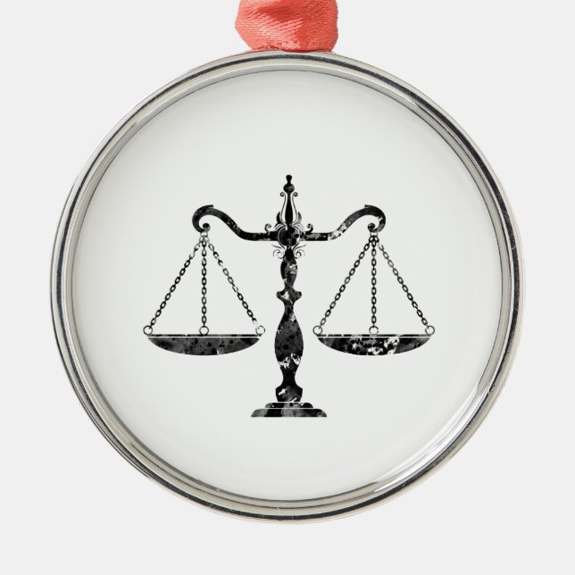 Ornement En Métal Scales of Justice (Devant)
