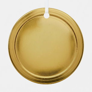 Ornement En Métal Sceau de feuille d'or 3D Médaille d'excellence élé