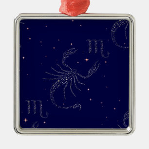 Ornement En Métal scorpio étoiles