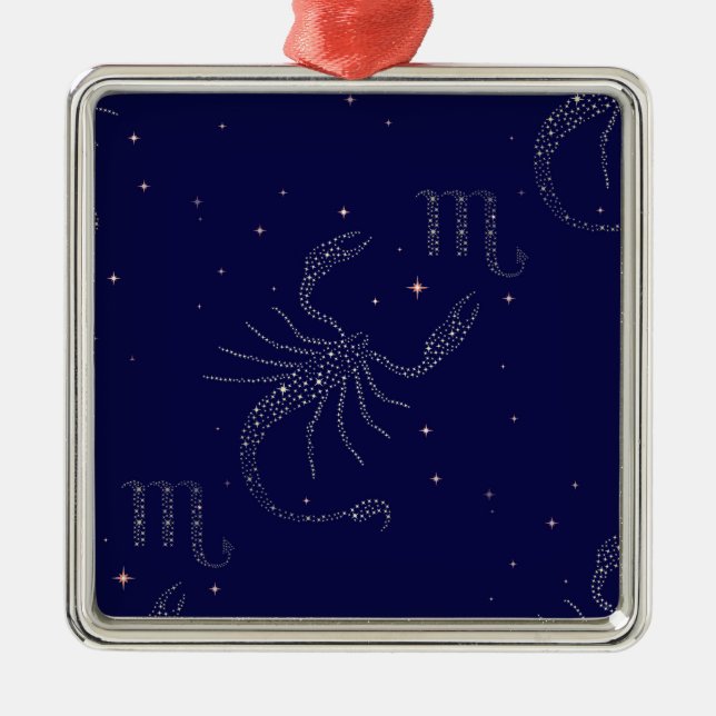 Ornement En Métal scorpio étoiles (Devant)