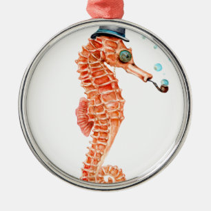 Ornement En Métal Seahorse Steampunk
