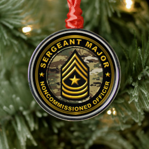 Ornement En Métal Sergent-major Noël