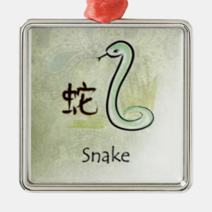ORNEMENT EN MÉTAL SERPENT D'HOROSCOPE