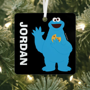 Ornement En Métal Sesame Street Personalized Cookie Monster