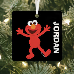 Ornement En Métal Sesame Street Personalized Elmo