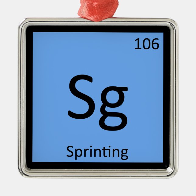 Ornement En Métal Sg - Symbole de la piste et de la chimie du champ (Devant)