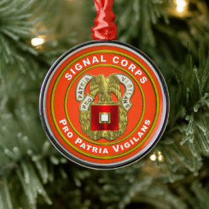 Ornement En Métal Signal Corps Noël