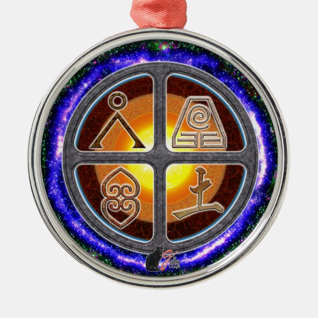 Ornement En Métal Signes terrestres (Devant)