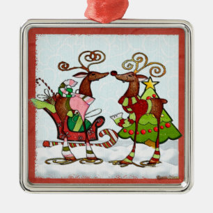Ornement En Métal Silencieux Whimsey Christmas Mooks