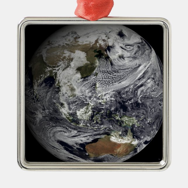 Ornement En Métal Simulation nuageuse de la Terre entière (Devant)