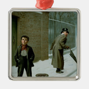Ornement En Métal Snowball - coupable ou non coupable