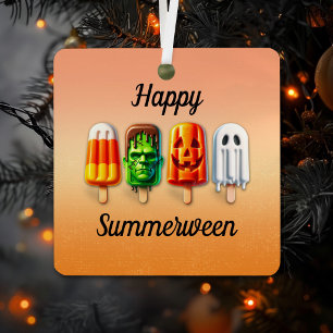 Ornement En Métal Soirée d'Halloween de l'été de Summerween