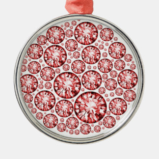 Ornement En Métal Solitaires croisés en diamant rose