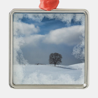 Ornement En Métal Solitude d'hiver d'ornement de Noël