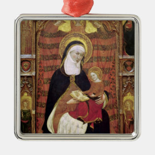 Ornement En Métal St Anne et la Vierge