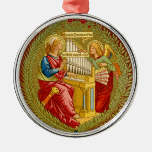 Ornement En Métal St. Cecilia de Rome (SNV 36) Round