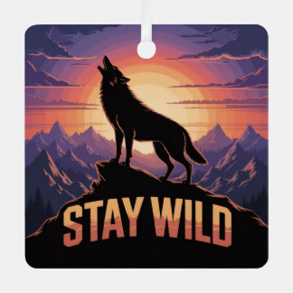 Ornement En Métal Stay Wild