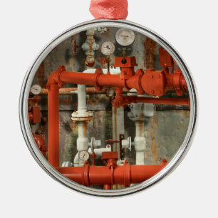 Ornement En Métal Steampunk - Red pipe headache