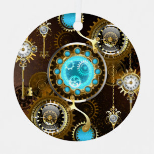 Ornement En Métal Steampunk Rusty Background