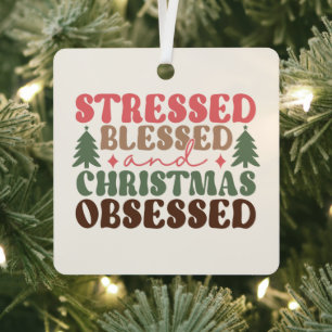 Ornement En Métal Stressé, béni et observé à Noël
