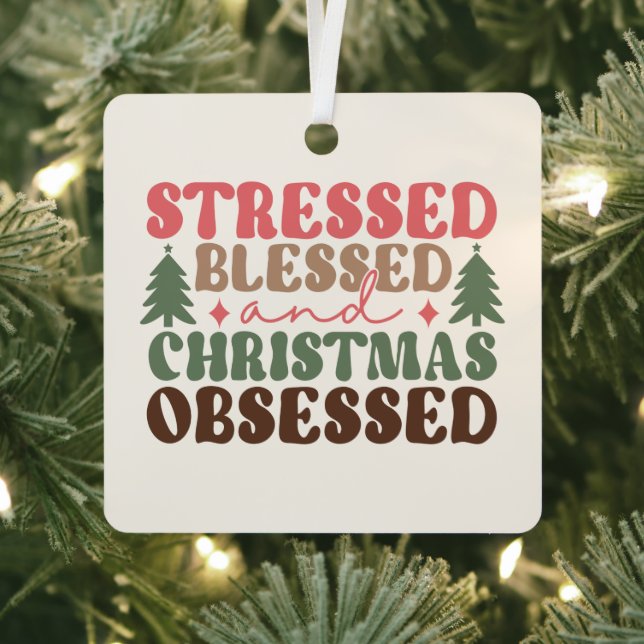 Ornement En Métal Stressé, béni et observé à Noël (Insitu)