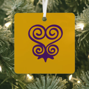 Ornement En Métal Symbole Adinkra (Sankofa)