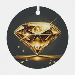 Ornement En Métal Symbole d'amour croisé en diamant