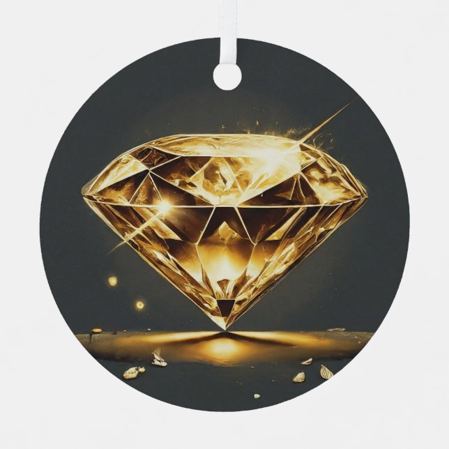Ornement En Métal Symbole d'amour croisé en diamant (Recto)