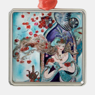 Ornement En Métal TALE DE FOIRE ORIENTALE Sapphire Bleu