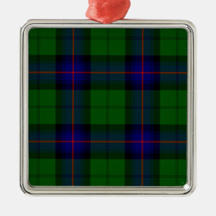 Ornement En Métal Tartan Armstrong bleu et vert à carreaux