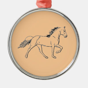 Ornement En Métal Tennessee Walking Horse