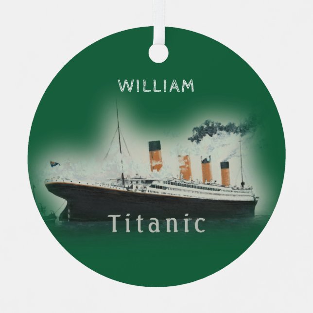 Ornement En Métal Titanic Green (Recto)
