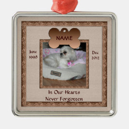 Ornement En Métal Tons Brown de Dog Memorial