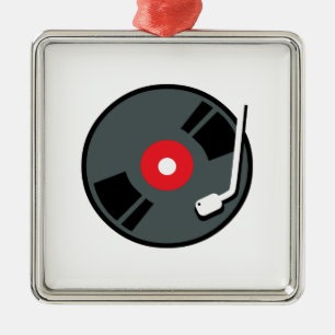 Ornement En Métal Tourne-disque