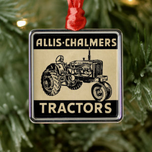 Ornement En Métal Tracteur vintage