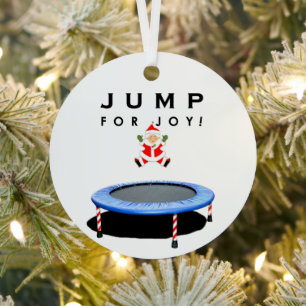 Ornement En Métal Trampoline Gymnastique cadeau de vacances
