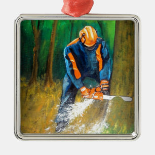 Ornement En Métal Tree Surgeon Arborist Forester
