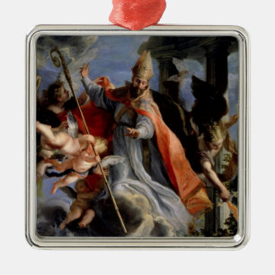 Ornement En Métal Triumph de St Augustine 1664